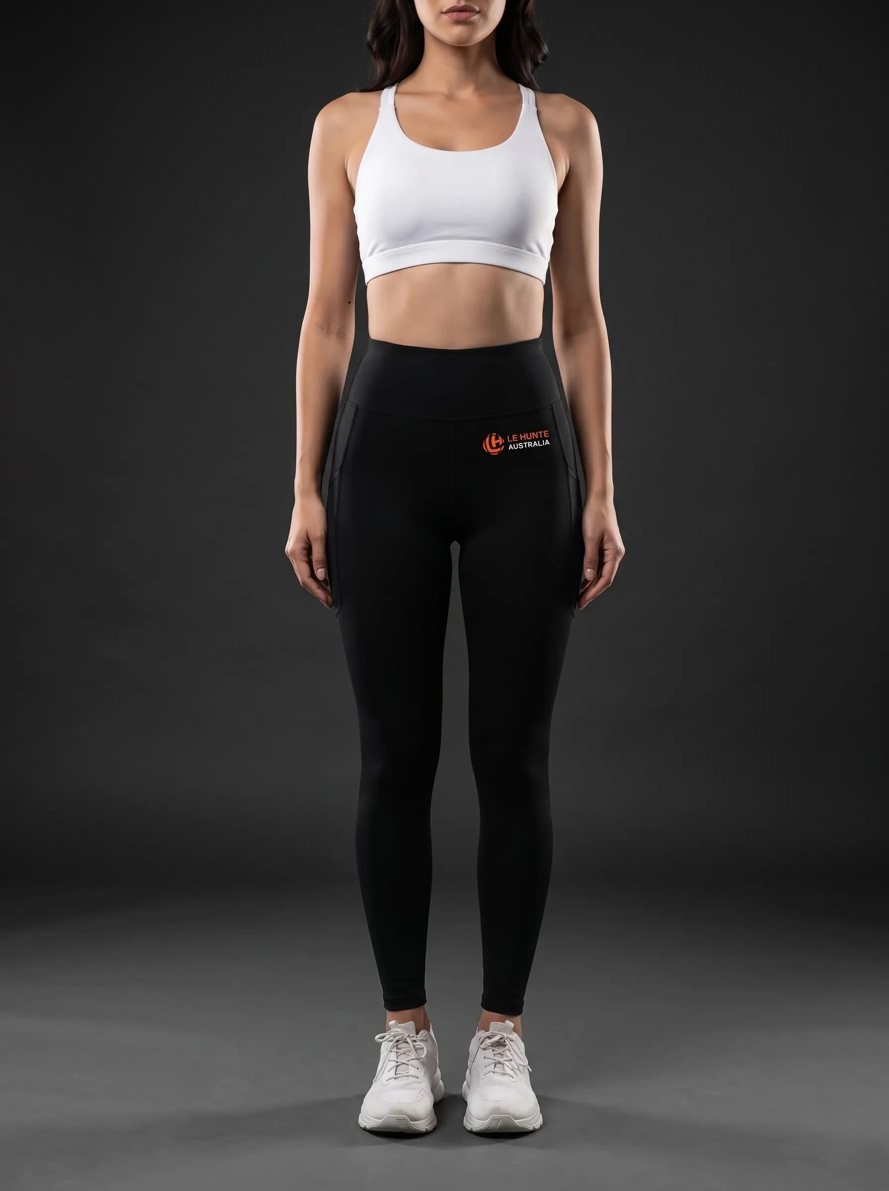 Minimalist Logo High-Rise Leggings - Activewear Bottoms view 2