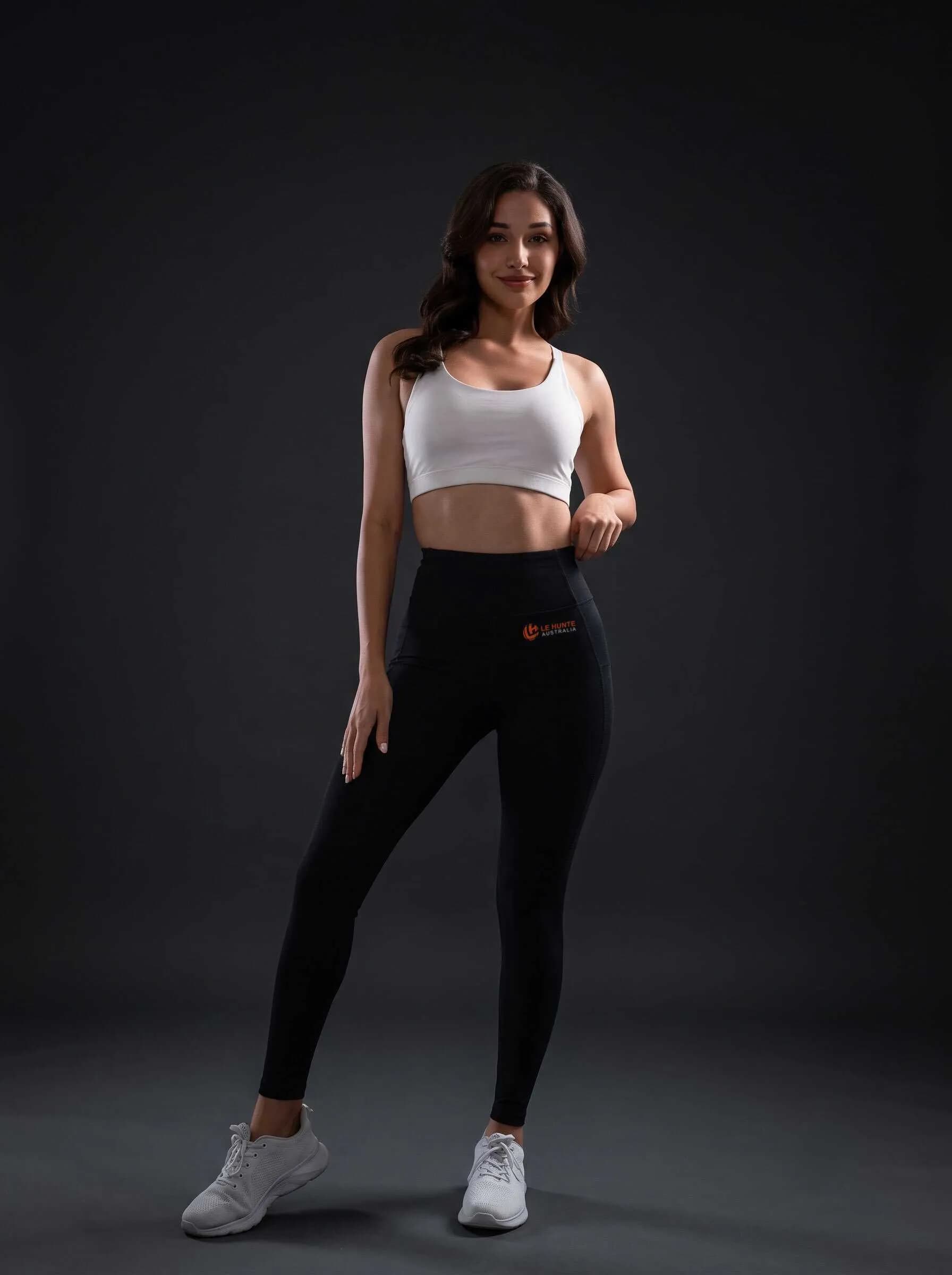 Minimalist Logo High-Rise Leggings - Activewear Bottoms