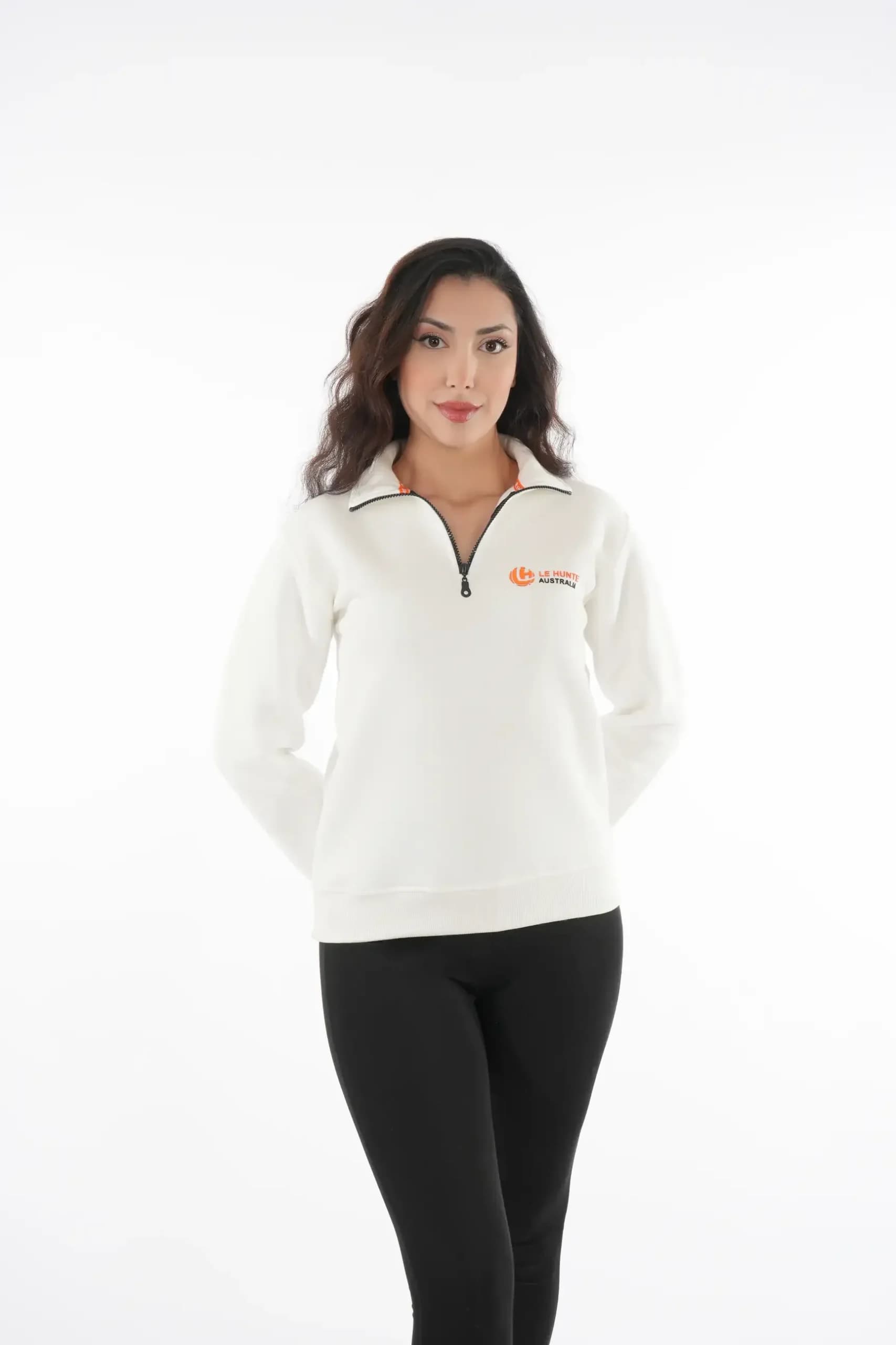 Signature Logo Half-Zip Pullover - Long Sleeve Sweater