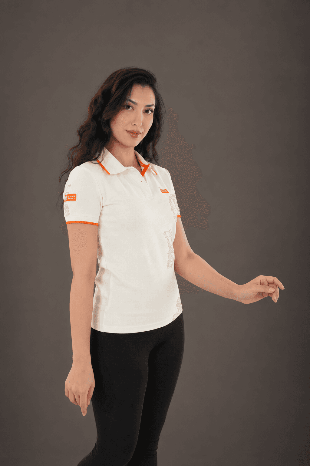 Contrast Trim Active Polo - Short Sleeve Top