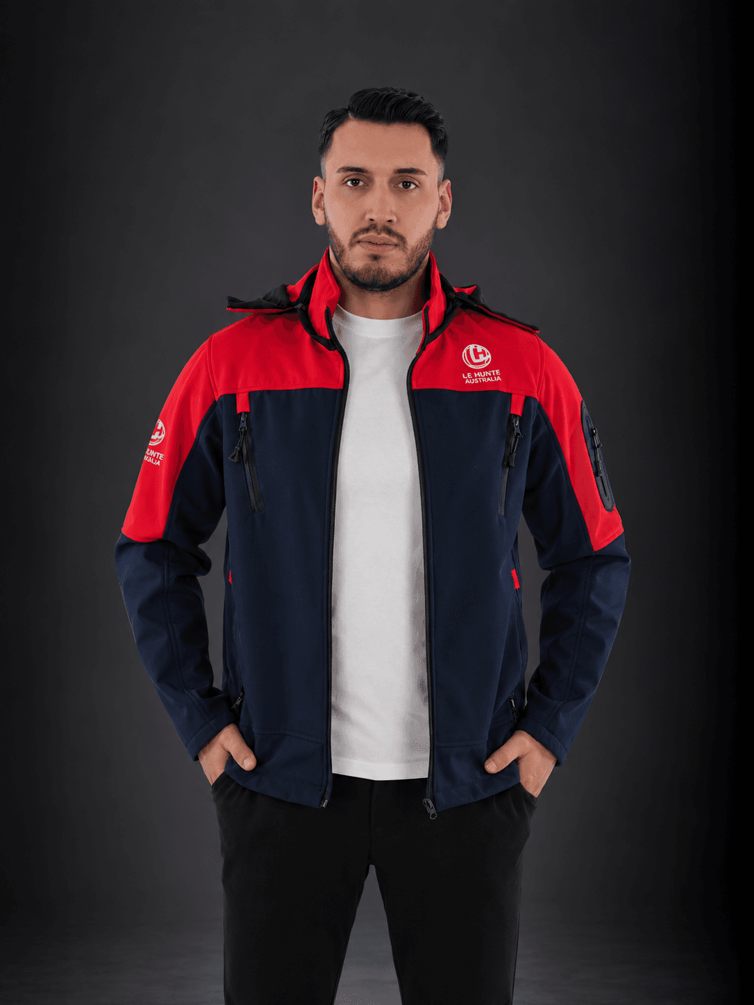 Color-Block Soft Shell Rain Jacket - Men's Active Outerwear