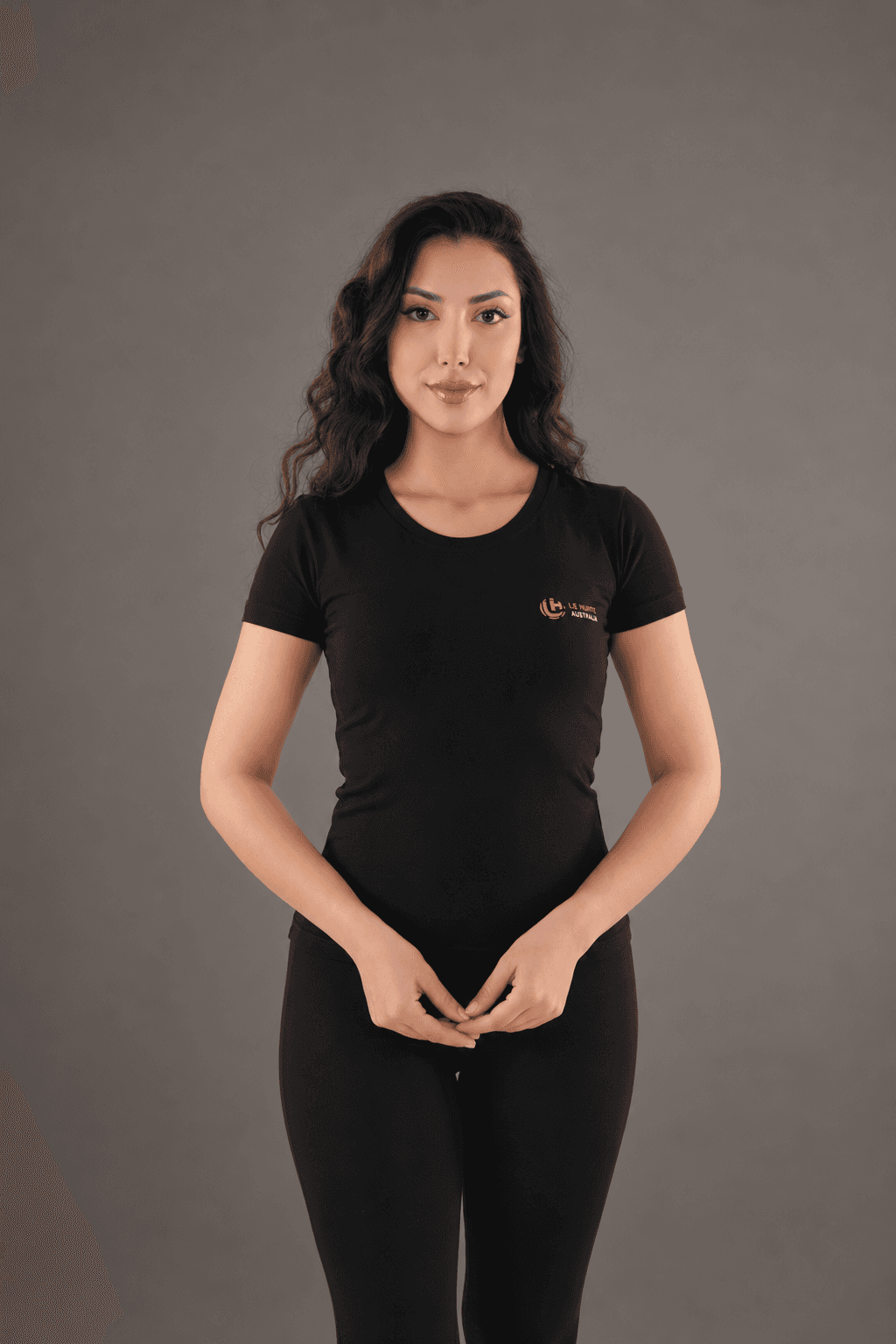 Signature Logo Slim Fit Tee - Crew Neck Short Sleeve Top view 5