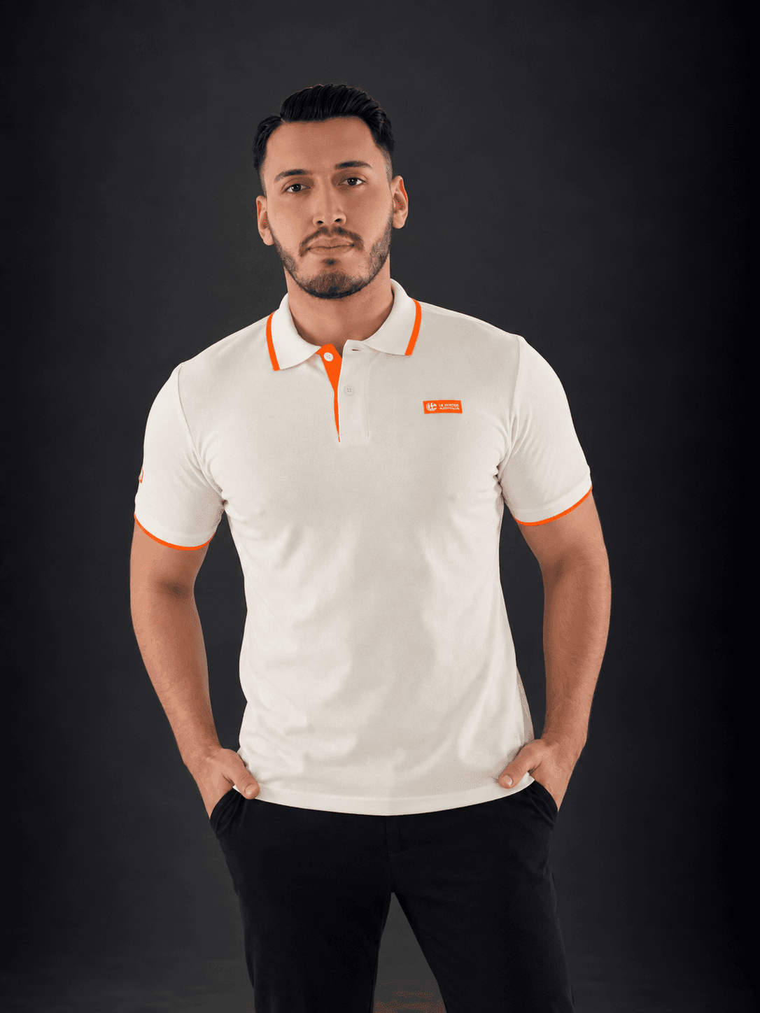 Contrast Trim Active Polo - Men's Short Sleeve Top