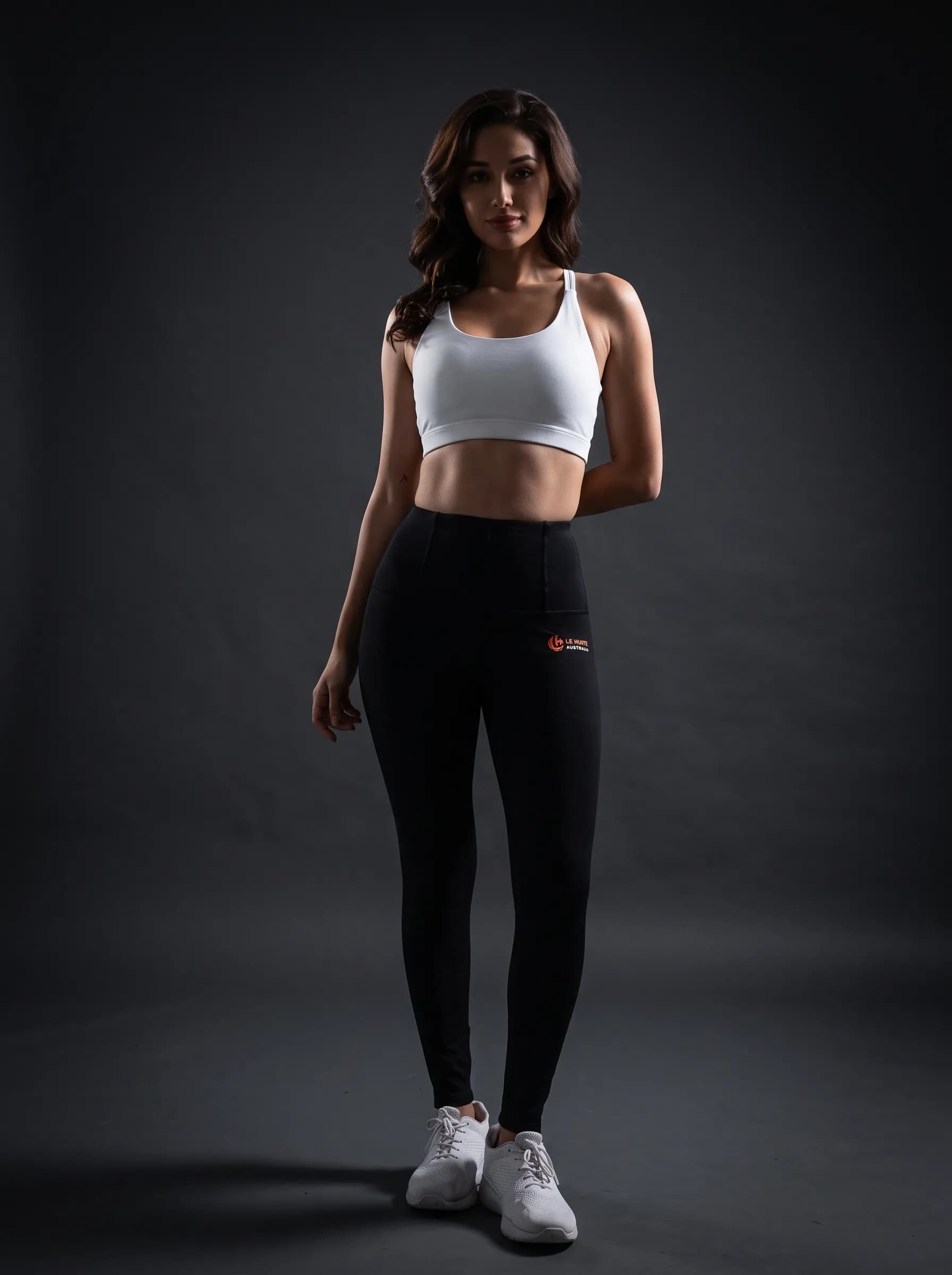 Minimalist Logo Thermal High-Rise Leggings - Activewear Bottoms