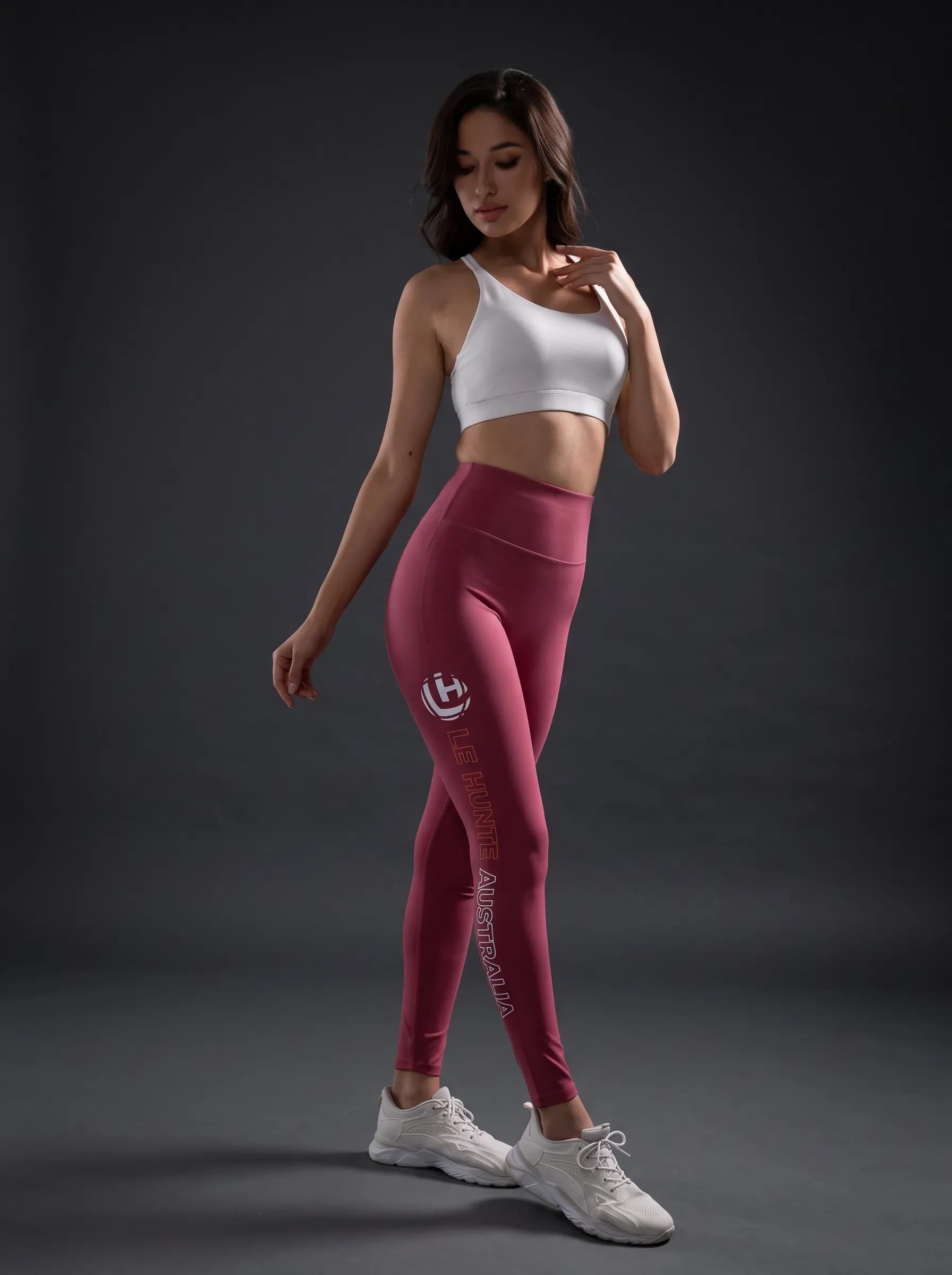 Signature Logo High-Rise Leggings - Activewear Bottoms