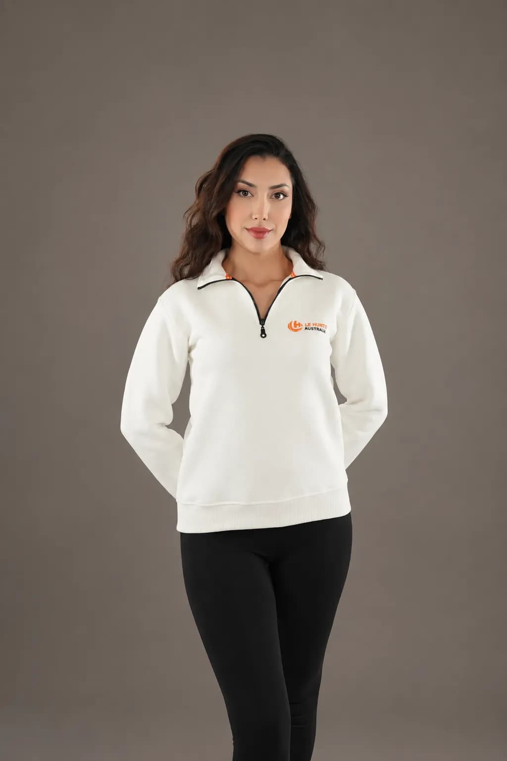 Signature Logo Half-Zip Pullover - Long Sleeve Sweater