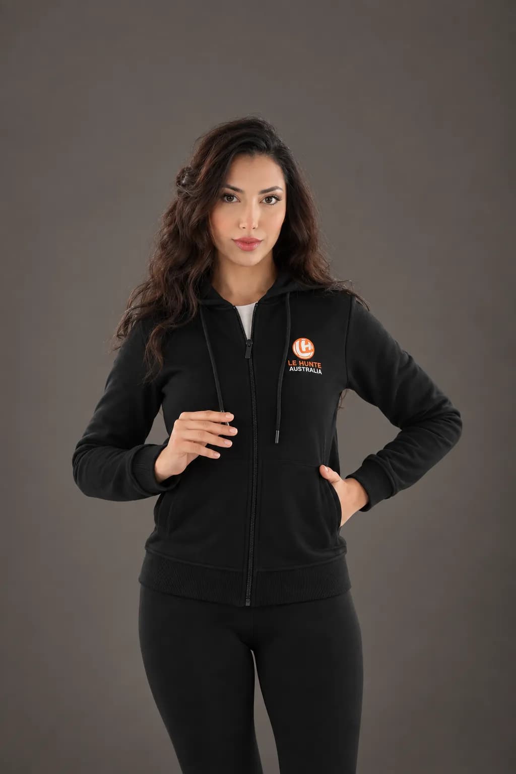 Signature Logo Zip-Up Hoodie - Everyday Outerwear